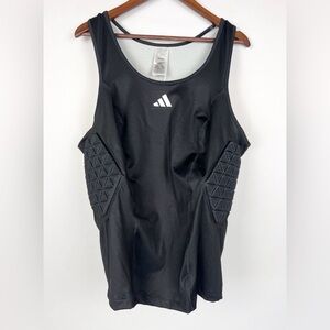 Adidas Padded Compression 3XL Tank Top Black Mens Football Basketball Training